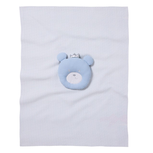 Κουβέρτα Αγκαλιάς Πικέ Das Baby 4959 Blue- White 75x100 Κουβέρτα Αγκαλιάς Πικέ Das Baby 4959 Blue- White 75x100