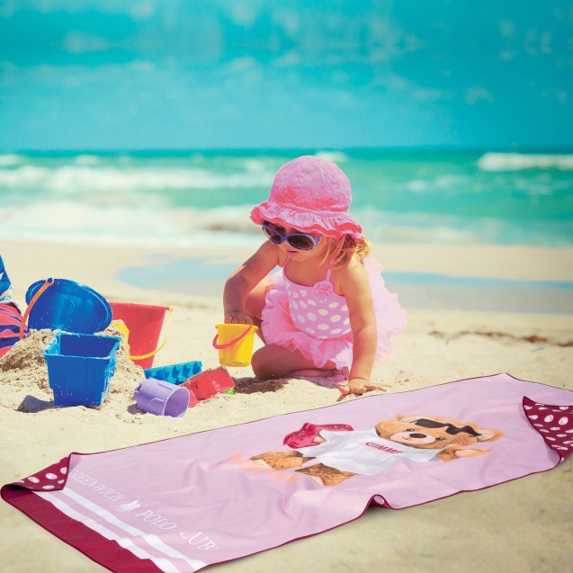 Παιδική Πετσέτα Θαλάσσης Greenwich Polo Club 4039 Fuschia- Pink 70x140 Παιδική Πετσέτα Θαλάσσης Greenwich Polo Club 4039 Fuschia- Pink 70x140