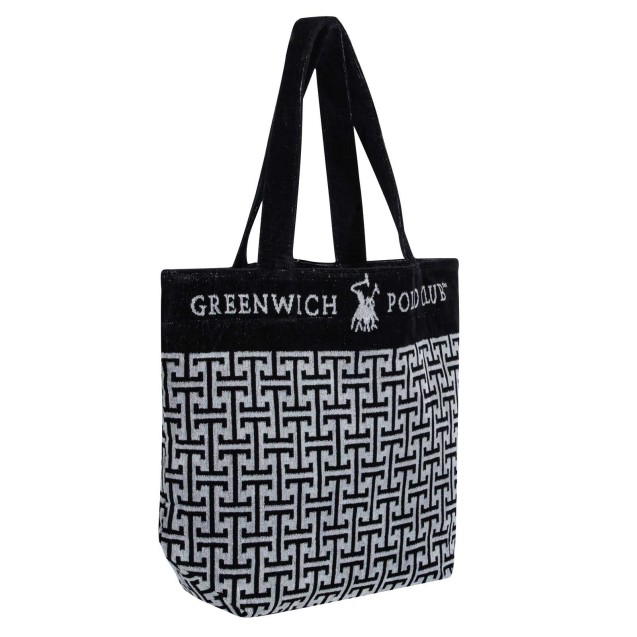 Τσάντα Θαλάσσης Greenwich Polo Club 4005 Black- Grey 55x40 Τσάντα Θαλάσσης Greenwich Polo Club 4005 Black- Grey 55x40