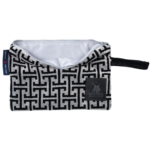 Νεσεσέρ Παραλίας Greenwich Polo Club 4005 Black- Grey 22x30 Νεσεσέρ Παραλίας Greenwich Polo Club 4005 Black- Grey 22x30