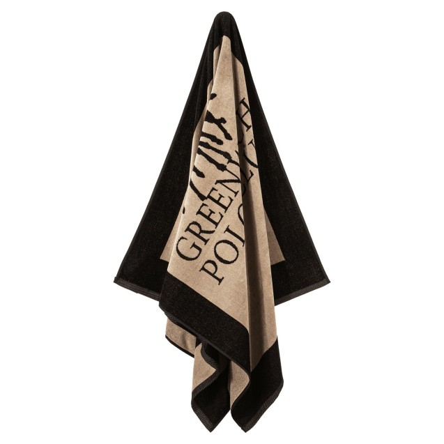 Πετσέτα Θαλάσσης Greenwich Polo Club 4020 Black- Taupe 90x180 Πετσέτα Θαλάσσης Greenwich Polo Club 4020 Black- Taupe 90x180