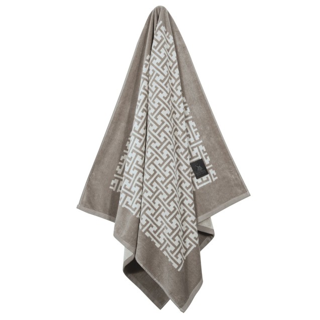 Πετσέτα Θαλάσσης Greenwich Polo Club 4006 Beige- Taupe 90x180 Πετσέτα Θαλάσσης Greenwich Polo Club 4006 Beige- Taupe 90x180