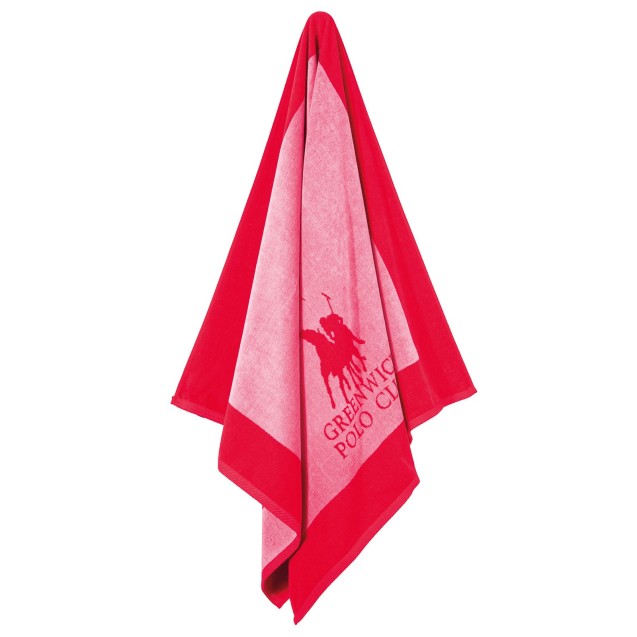 Πετσέτα Θαλάσσης Greenwich Polo Club 4000 Pink- Red 90x180 Πετσέτα Θαλάσσης Greenwich Polo Club 4000 Pink- Red 90x180