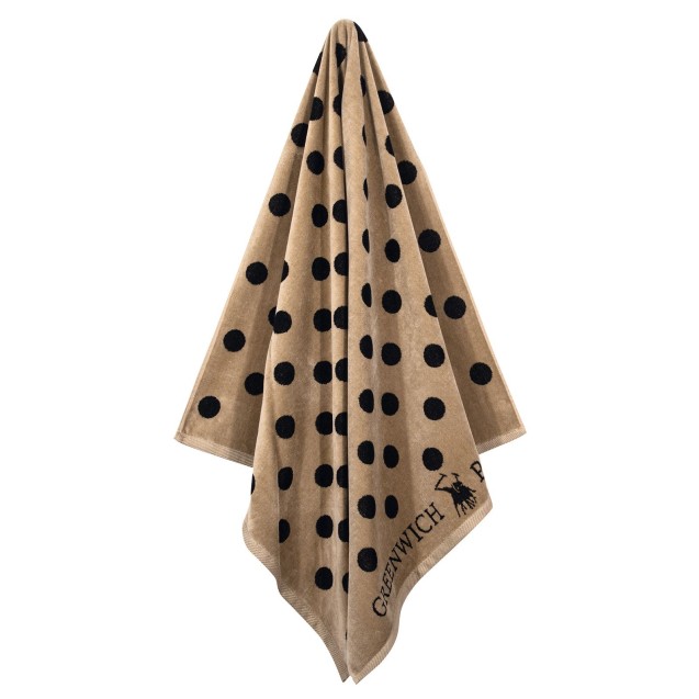 Πετσέτα Θαλάσσης Greenwich Polo Club 4071 Black- Taupe 90x170 Πετσέτα Θαλάσσης Greenwich Polo Club 4071 Black- Taupe 90x170