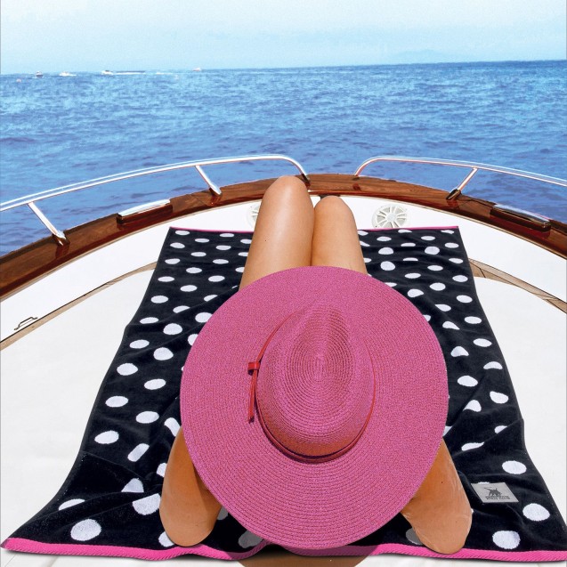 Πετσέτα Θαλάσσης Greenwich Polo Club 4068 Black- Fuschia 90x170 Πετσέτα Θαλάσσης Greenwich Polo Club 4068 Black- Fuschia 90x170