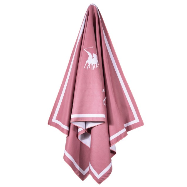 Πετσέτα Θαλάσσης Greenwich Polo Club 4030 Beige- Dark Rose 80x170 Πετσέτα Θαλάσσης Greenwich Polo Club 4030 Beige- Dark Rose 80x170