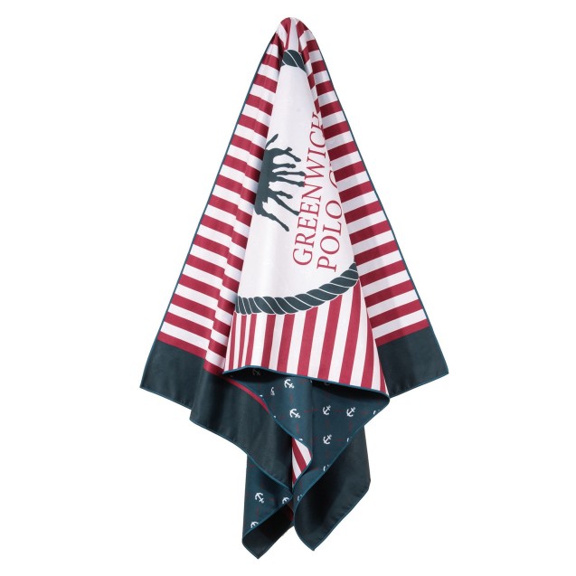 Πετσέτα Θαλάσσης Greenwich Polo Club 4027 Blue- Red 80x170 Πετσέτα Θαλάσσης Greenwich Polo Club 4027 Blue- Red 80x170
