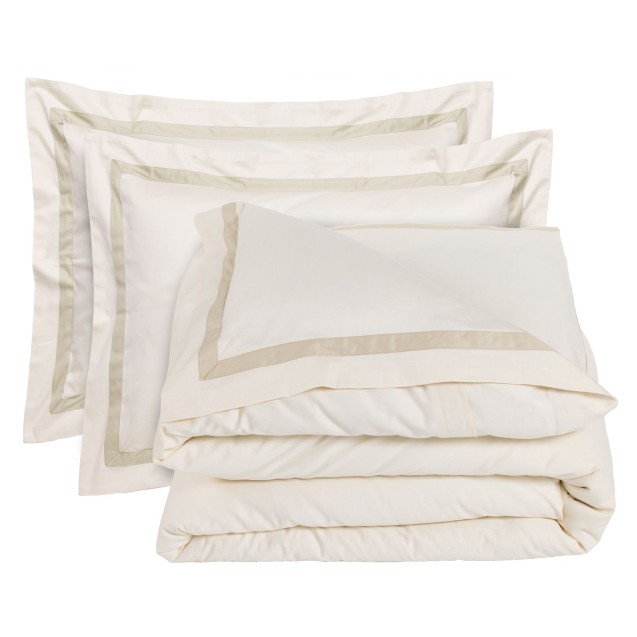 Σετ Παπλωματοθήκη Υπέρδιπλη 3 Τεμαχίων Das Home 1699 Ivory 220x240 Σετ Παπλωματοθήκη Υπέρδιπλη 3 Τεμαχίων Das Home 1699 Ivory 220x240