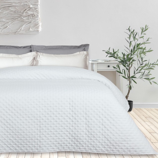 Κουβερλί King Size Das Home 9658 White 240x250 Κουβερλί King Size Das Home 9658 White 240x250