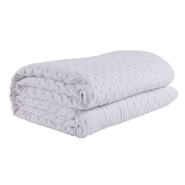 Κουβερλί Μονό Das Home 9658 White 160x240 Κουβερλί Μονό Das Home 9658 White 160x240