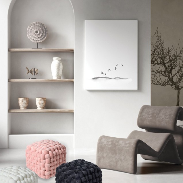 Πουφ Das Home 2273 Nude 43x43x40 Πουφ Das Home 2273 Nude 43x43x40