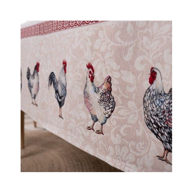 Τραπεζομάντηλο Teoran Rooster - 140x140cm Τραπεζομάντηλο Teoran Rooster - 140x140cm
