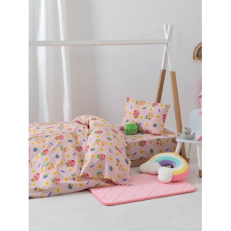 Σετ Σεντόνια Κούνιας με Λάστιχο 3 Τεμαχίων Palamaiki Mk767 70x140+15