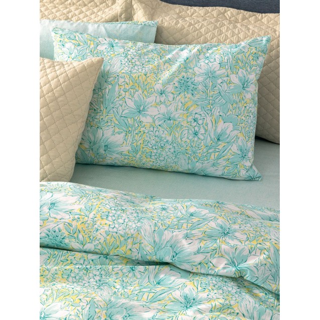 Σετ Σεντόνια King Size 4 Τεμαχίων Palamaiki Fl6275 Γαλάζιο 265x260 Σετ Σεντόνια King Size 4 Τεμαχίων Palamaiki Fl6275 Γαλάζιο 265x260