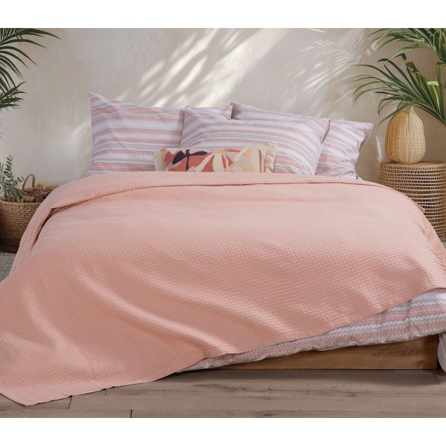 Κουβέρτα Πικέ Μονή Nef-Nef New Golf Rose 160x240 Κουβέρτα Πικέ Μονή Nef-Nef New Golf Rose 160x240