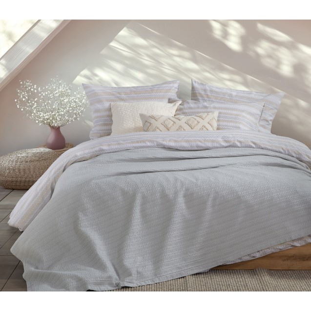 Κουβέρτα Πικέ Μονή Nef-Nef Cool L.Grey 160x240 Κουβέρτα Πικέ Μονή Nef-Nef Cool L.Grey 160x240