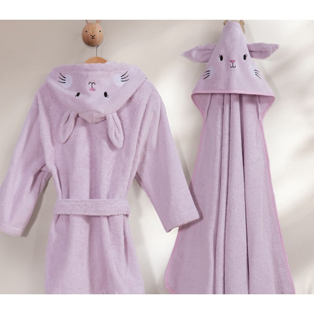 Βρεφικό Μπουρνούζι Nef-Nef Mon Petit Jardin Lilac 02 Βρεφικό Μπουρνούζι Nef-Nef Mon Petit Jardin Lilac 02