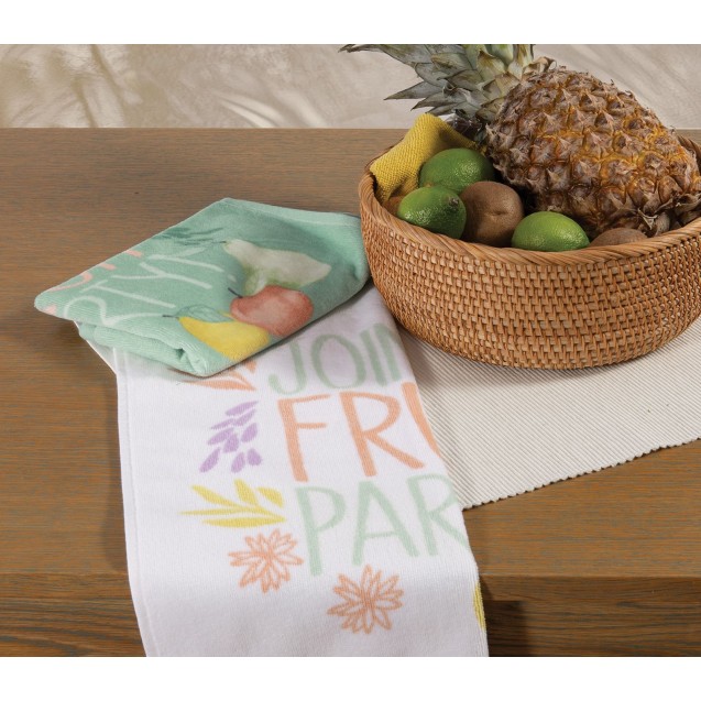 Ποτηρόπανο Βελουτέ Nef-Nef Fruit Party White 40x60 Ποτηρόπανο Βελουτέ Nef-Nef Fruit Party White 40x60