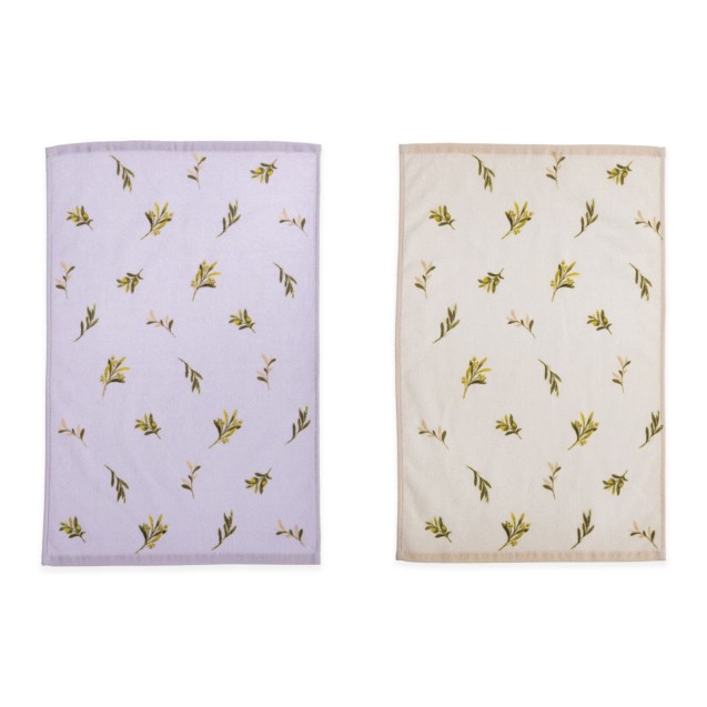 Ποτηρόπανο Βελουτέ Nef-Nef Olive Lilac 40x60 Ποτηρόπανο Βελουτέ Nef-Nef Olive Lilac 40x60
