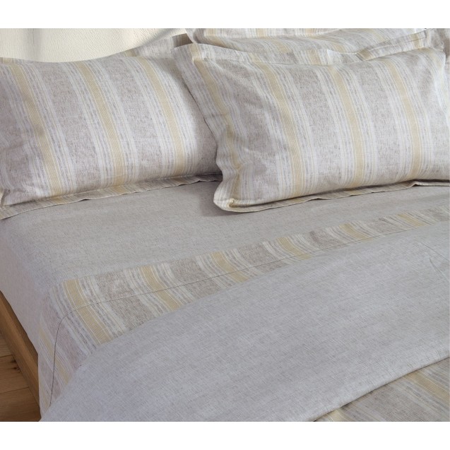 Σετ Σεντόνια King Size 4 Τεμαχίων Nef-Nef Orden Beige 270x280 Σετ Σεντόνια King Size 4 Τεμαχίων Nef-Nef Orden Beige 270x280