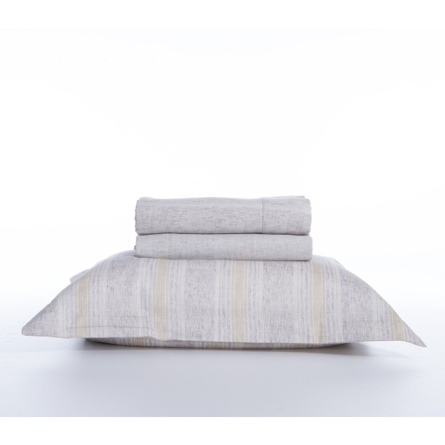 Σετ Σεντόνια King Size 4 Τεμαχίων Nef-Nef Orden Beige 270x280 Σετ Σεντόνια King Size 4 Τεμαχίων Nef-Nef Orden Beige 270x280