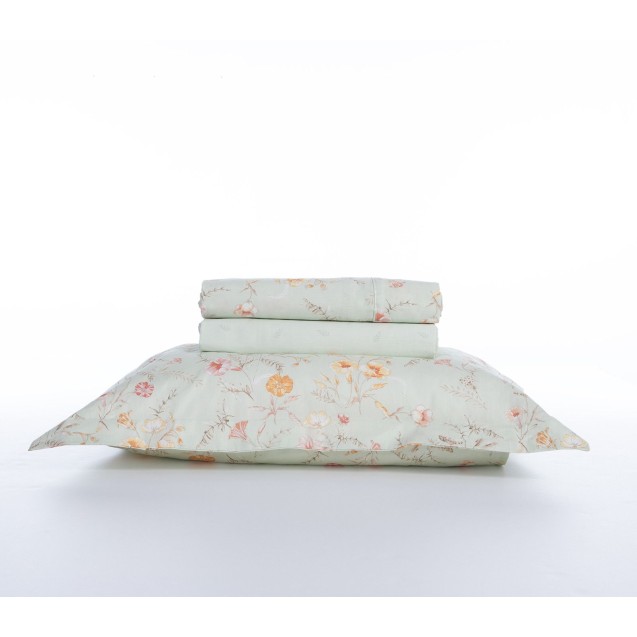 Σετ Σεντόνια Υπέρδιπλα 4 Τεμαχίων Nef-Nef Mimosa Green 240x270 Σετ Σεντόνια Υπέρδιπλα 4 Τεμαχίων Nef-Nef Mimosa Green 240x270