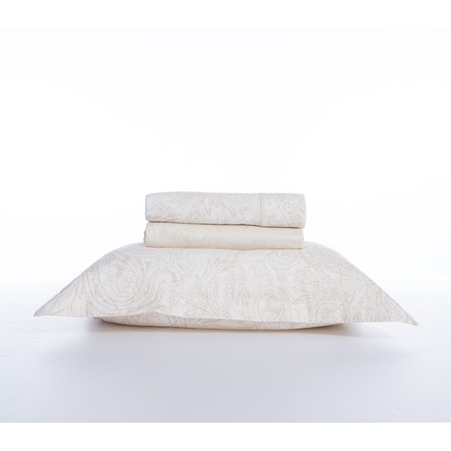 Σετ Σεντόνια King Size 4 Τεμαχίων Nef-Nef Mimosa Ecru 270x280 Σετ Σεντόνια King Size 4 Τεμαχίων Nef-Nef Mimosa Ecru 270x280