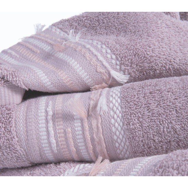 Πετσέτα Σώματος Nef-Nef Keylan Mauve 70x140 Πετσέτα Σώματος Nef-Nef Keylan Mauve 70x140
