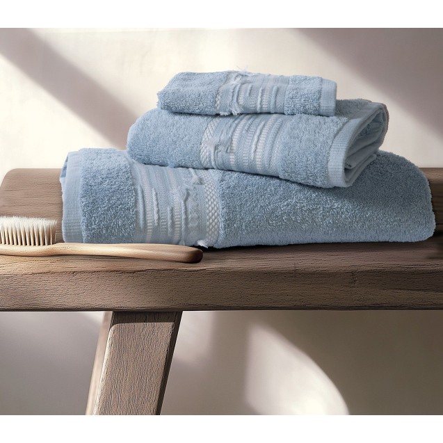 Σετ Πετσέτες 3 Τεμαχίων Nef-Nef Keylan Blue 30x50,50x90,70x140 Σετ Πετσέτες 3 Τεμαχίων Nef-Nef Keylan Blue 30x50,50x90,70x140