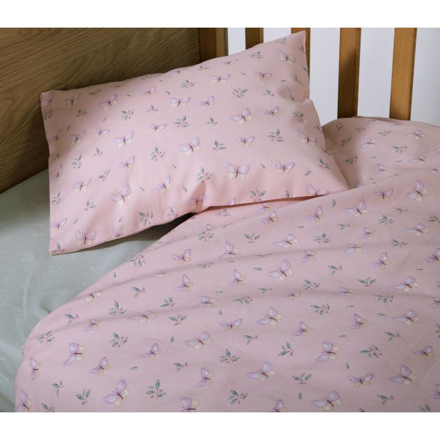 Σετ Σεντόνια Κούνιας 3 Τεμαχίων Nef-Nef Wings Of Joy Pink 120x170 Σετ Σεντόνια Κούνιας 3 Τεμαχίων Nef-Nef Wings Of Joy Pink 120x170