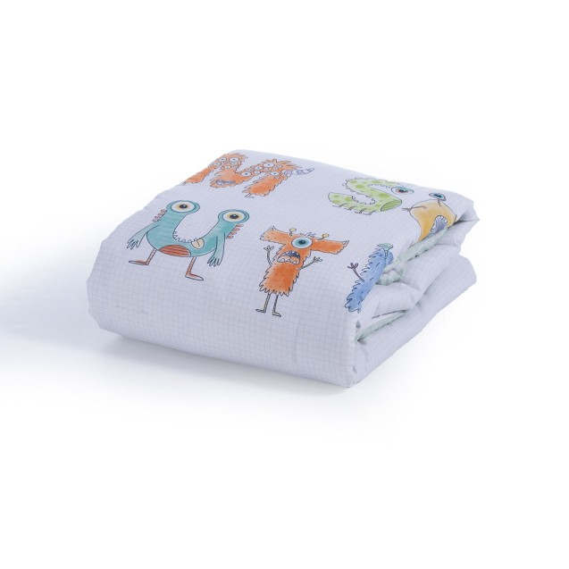 Βρεφικό Κουβερλί Nef-Nef Alphabet Monster Pistachio 110x140 Βρεφικό Κουβερλί Nef-Nef Alphabet Monster Pistachio 110x140