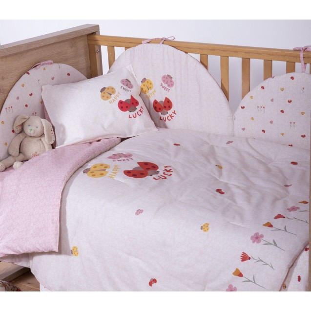 Βρεφικό Κουβερλί Nef-Nef Lady Bug Ecru 110x140 Βρεφικό Κουβερλί Nef-Nef Lady Bug Ecru 110x140