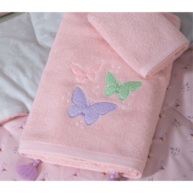 Σετ Βρεφικές Πετσέτες 2 Τεμαχίων Nef-Nef Wings Of Joy Pink 30x50,70x140 Σετ Βρεφικές Πετσέτες 2 Τεμαχίων Nef-Nef Wings Of Joy Pink 30x50,70x140