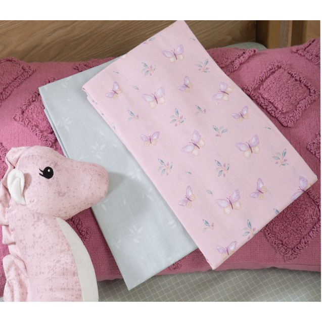 Σετ Σεντόνια Λίκνου 2 Τεμαχίων Nef-Nef Wings Of Joy Pink 70x120 Σετ Σεντόνια Λίκνου 2 Τεμαχίων Nef-Nef Wings Of Joy Pink 70x120