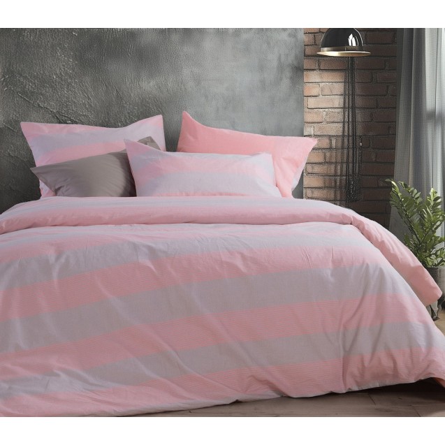 Σετ Σεντόνια Διπλά 4 Τεμαχίων Nef-Nef Casual Stripe Petrol 200x270 Σετ Σεντόνια Διπλά 4 Τεμαχίων Nef-Nef Casual Stripe Petrol 200x270