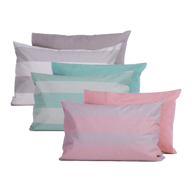 Μαξιλαροθήκη Nef-Nef Casual Stripe Peach 52x72 Μαξιλαροθήκη Nef-Nef Casual Stripe Peach 52x72