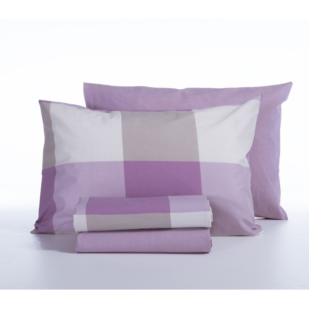 Σετ Σεντόνια Μονά 3 Τεμαχίων Nef-Nef Casual Check Mauve 170x270 Σετ Σεντόνια Μονά 3 Τεμαχίων Nef-Nef Casual Check Mauve 170x270