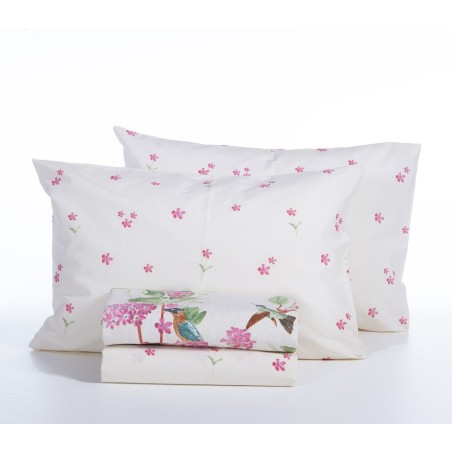 Σετ Σεντόνια Μονά με Λάστιχο 3 Τεμαχίων Nef-Nef Dream On Ecru 100x200+35