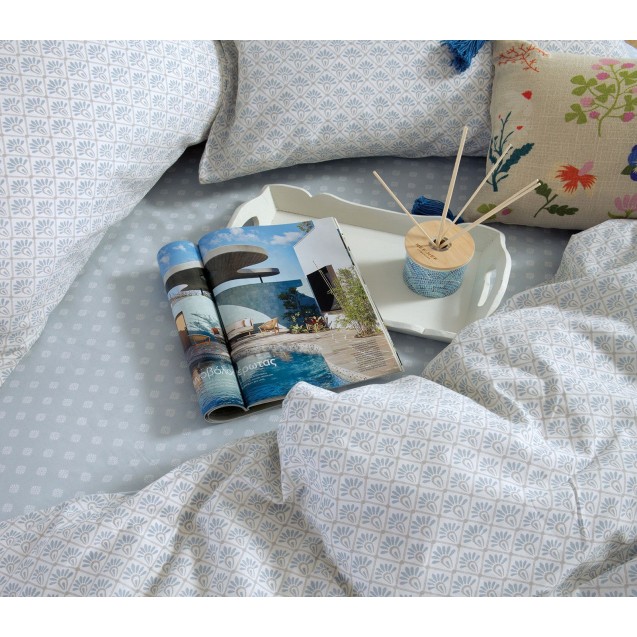 Σετ Σεντόνια Διπλά 4 Τεμαχίων Nef-Nef Keylan Blue 200x270 Σετ Σεντόνια Διπλά 4 Τεμαχίων Nef-Nef Keylan Blue 200x270
