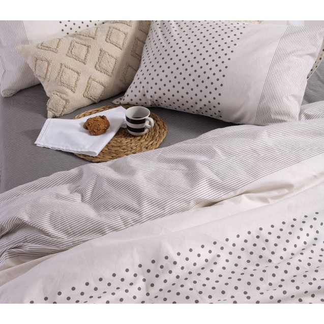 Σετ Σεντόνια Διπλά 4 Τεμαχίων Nef-Nef Donter Beige 200x270 Σετ Σεντόνια Διπλά 4 Τεμαχίων Nef-Nef Donter Beige 200x270