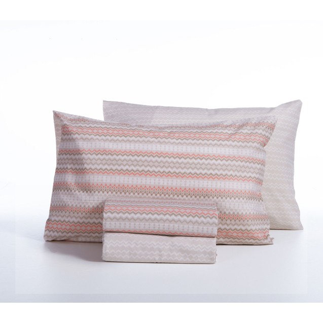 Σετ Σεντόνια Διπλά 4 Τεμαχίων Nef-Nef Quantro Beige 200x270 Σετ Σεντόνια Διπλά 4 Τεμαχίων Nef-Nef Quantro Beige 200x270