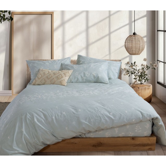 Σετ Σεντόνια Υπέρδιπλα 4 Τεμαχίων Nef-Nef Claris S.Blue 240x270 Σετ Σεντόνια Υπέρδιπλα 4 Τεμαχίων Nef-Nef Claris S.Blue 240x270