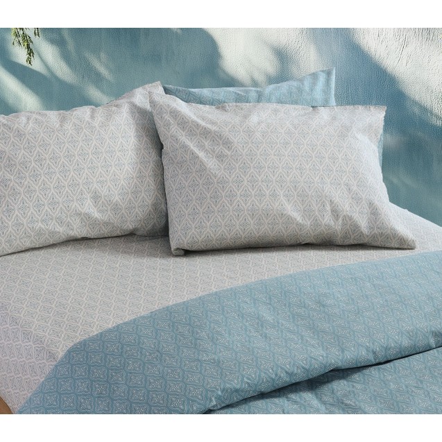 Σετ Σεντόνια King Size 4 Τεμαχίων Nef-Nef Sorento Blue Blue 180x200+32 Σετ Σεντόνια King Size 4 Τεμαχίων Nef-Nef Sorento Blue Blue 180x200+32