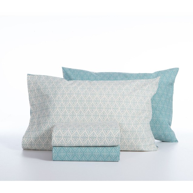 Σετ Σεντόνια King Size 4 Τεμαχίων Nef-Nef Sorento Blue Blue 180x200+32 Σετ Σεντόνια King Size 4 Τεμαχίων Nef-Nef Sorento Blue Blue 180x200+32