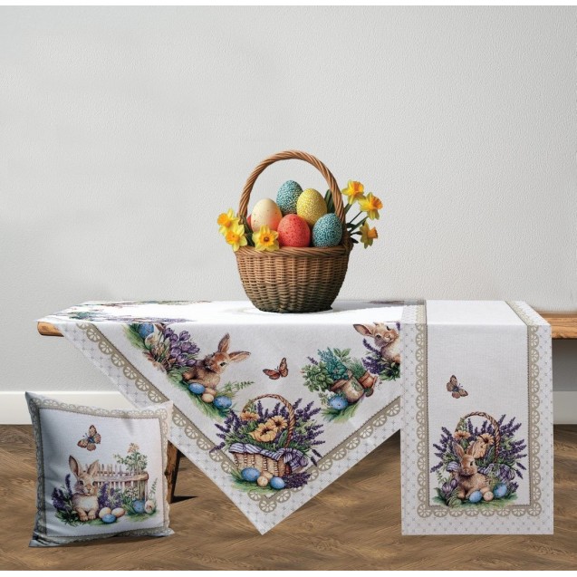 Dimeco Τραπεζομάντηλο 140x140 Easter Charm Dimeco Τραπεζομάντηλο 140x140 Easter Charm