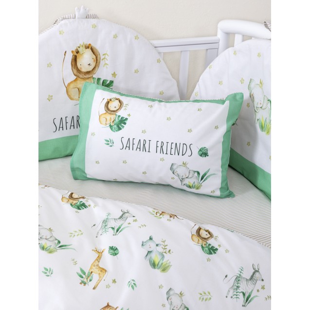 Σετ Παπλωματοθήκη Κούνιας Nima  Safari Friends 110x145 Σετ Παπλωματοθήκη Κούνιας Nima  Safari Friends 110x145